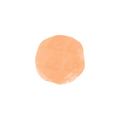 orange watercolor splash