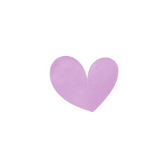 Purple Heart Watercolor