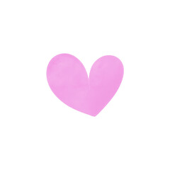 Obraz premium Pink Heart Watercolor 