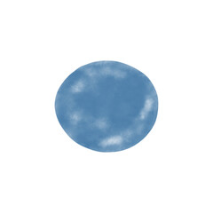 Blue Circle Watercolor