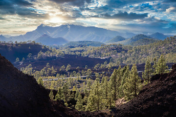 amazing landscape in El Teide national park