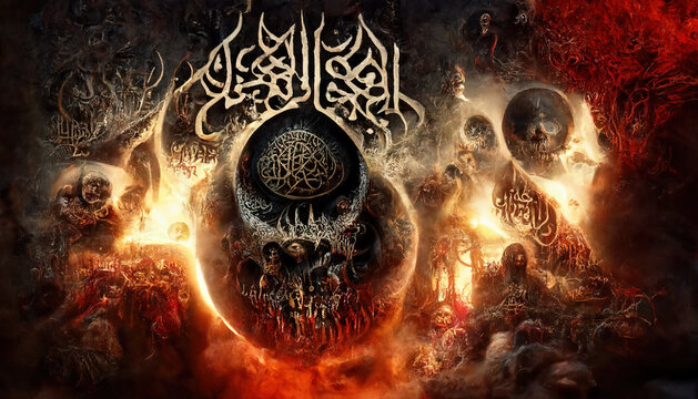 Heavy Metal Album Movie Poster Cover Horror Style Printable 