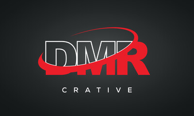 DMR letters typography monogram logo , creative modern logo icon with 360 symbol
