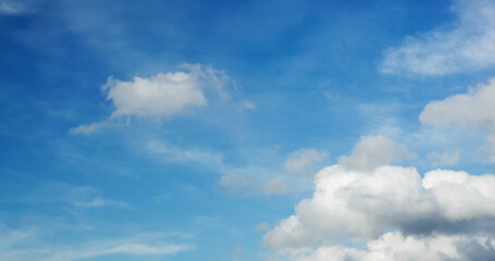 Blue sky and white cloud