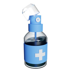 disinfection 3d icon illustration
