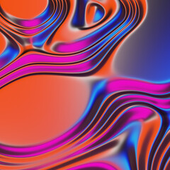 3d render, abstract background, colorful metallic texture, iridescent holographic foil, wavy wallpaper, fluid ripples, liquid metal surface, esoteric aura spectrum, bright hue colors, trendy design