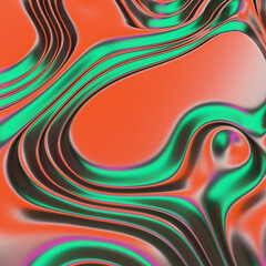3d render, abstract background, colorful metallic texture, iridescent holographic foil, wavy wallpaper, fluid ripples, liquid metal surface, esoteric aura spectrum, bright hue colors, trendy design