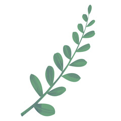 Obraz premium watercolor leaves and Flower,for bouquets, wreaths, arrangements, wedding invitations, anniversary