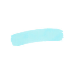 cyan watercolor brushstroke
