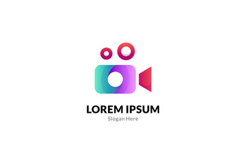 film or video camera simple design logo