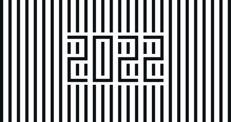 Happy new year 2022 vector background. Cover of card for 2022.