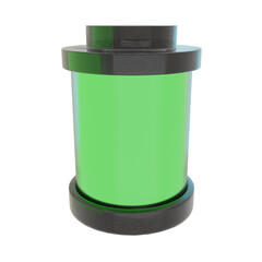 3d illustration icon energy tube with game theme