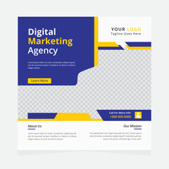 Set of social media post template and marketing webinar other seminars, online courses and classes, suitable modern banner and real estate square banner design template etc.