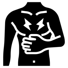 ABDOMEN PAIN glyph icon
