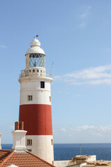 Lighthouse on the coast of Gibraltar Europa Point