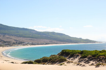 Fototapeta na wymiar bolonia beach in andalusia, Costa de la Luz, Spain