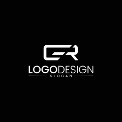 GR Logo Design Template Vector Graphic Branding Element. initial letter gr or rg logo vector 