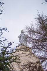 Beautiful view of Virgin Mary Harissa Lady of Lebanon at Mount Harisa, Lebanon