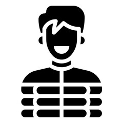 MAN glyph icon
