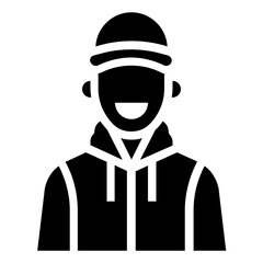 MAN glyph icon