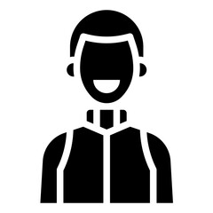MAN glyph icon