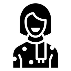 WOMEN glyph icon