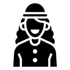 WOMEN glyph icon
