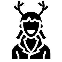 WOMEN glyph icon