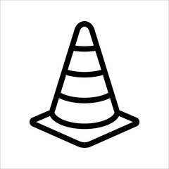 Safety Cone Icon Vector Design Template