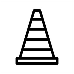 Safety Cone Icon Vector Design Template