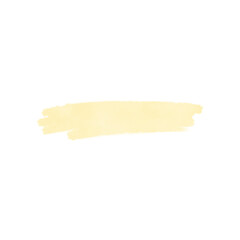 yellow watercolor brushstroke