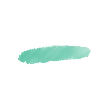 green watercolor brushstroke