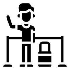 ARRIVALS glyph icon