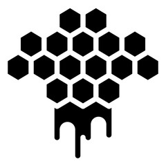 HONEY BEE glyph icon