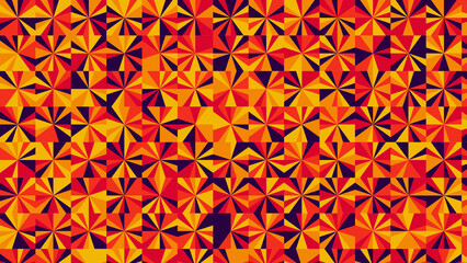 red, blue, yellow and orange geometric pattern, seamless wallpaper for tile, banner, tableclothe