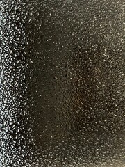 drops of water, The golden light reflected on the glass with a crystal water drop pattern.