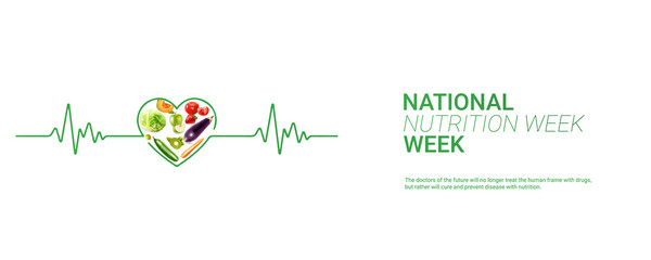 National Nutrition Week Design Creative Illustration