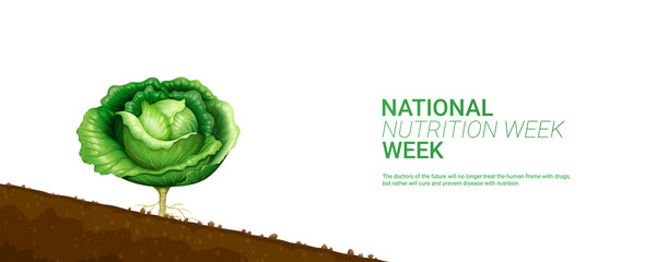 National Nutrition Week Design Creative Illustration