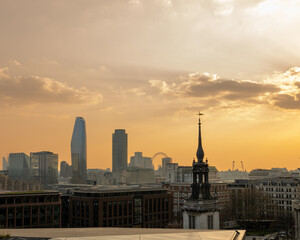 london during sunset