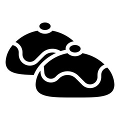 BELGIAN BUN glyph icon