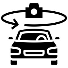 SURROUND VIEW CAMERA glyph icon