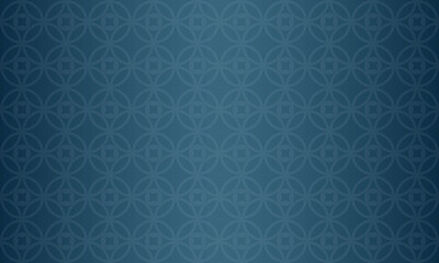 Arabic traditional motif texture background. Elegant luxury backdrop vector with Islamic themed decorative ornament pattern. Dark blue gradation with illustration of geometric lines and circles.