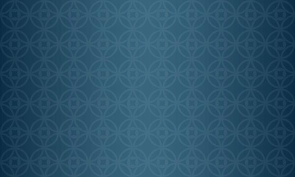 Arabic traditional motif texture background. Elegant luxury backdrop vector with Islamic themed decorative ornament pattern. Dark blue gradation with illustration of geometric lines and circles.