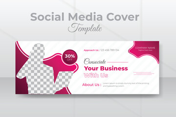 Modern And Professional corporate social media Facebook cover banner template social media post design.