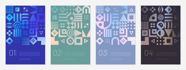 Geometric pattern cover background abstract design. frame fashion