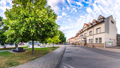 City hall in city Senec, main square