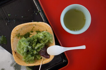 抹茶のかき氷