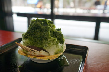 抹茶のかき氷