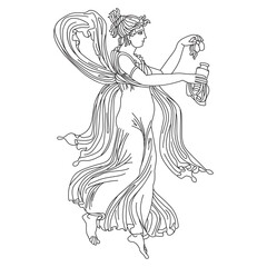 Greek goddess mythology illustration 1
