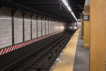 Naklejka premium subway train station